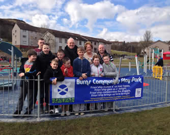 March 2013 - Opening of Burns Community Playpark