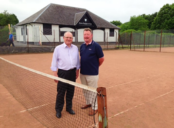 July 2013 - Gourock Park Tennis Courts
with Roger Lynn