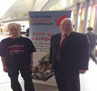 April 2013 - Supporting Scottish Hazards 
Campaign for Safety at Work